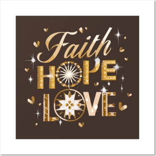 Faith Hope Love Posters and Art